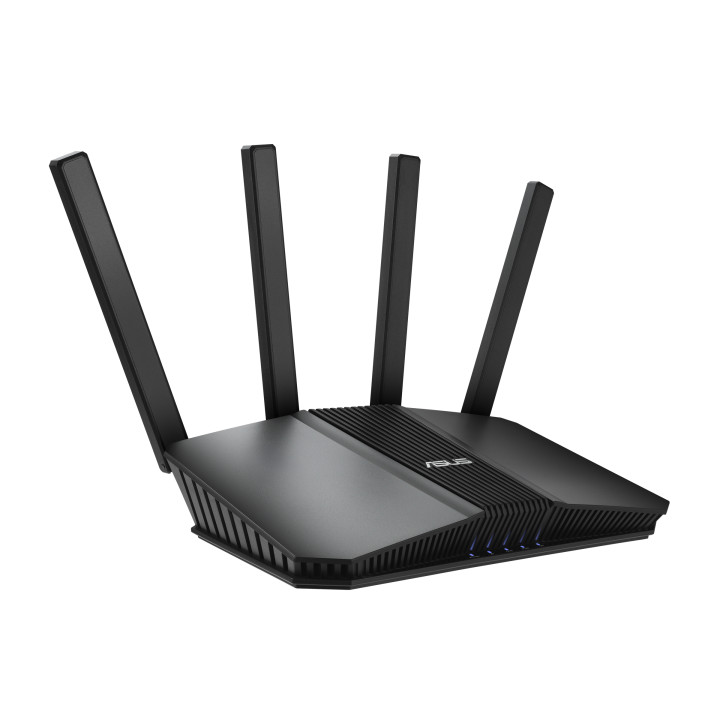 Рутер ASUS RT-BE55, WiFi 7 BE3600, 2.4GHz/5GHz, 4x LAN 1Gbps, 1x WAN 2.5Gbps, 4 външни антени, USB 3.2, AiMesh - 90IG0A80-MO3C00