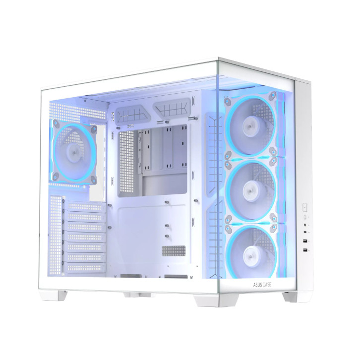 Кутия за компютър ASUS A32 PLUS, Mid Tower, Tempered Glass, 4x120mm ARGB вентилатора, ATX/Micro ATX/Mini ITX - 90DC00S3-B19000 -
