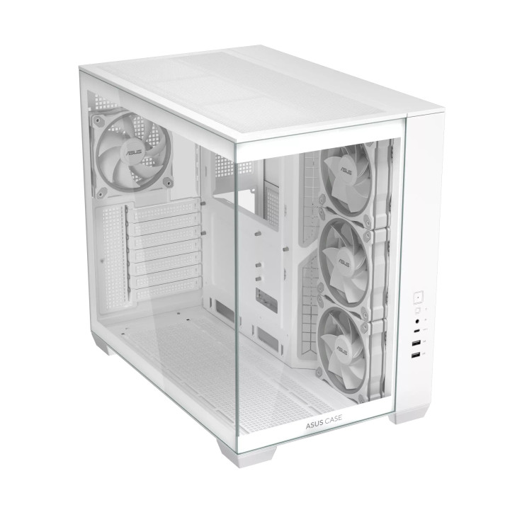 Кутия за компютър ASUS A32 PLUS, Mid Tower, Tempered Glass, 4x120mm ARGB вентилатора, ATX/Micro ATX/Mini ITX - 90DC00S3-B19000 -