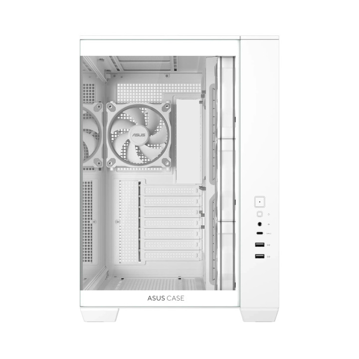 Кутия за компютър ASUS A32 PLUS, Mid Tower, Tempered Glass, 4x120mm ARGB вентилатора, ATX/Micro ATX/Mini ITX - 90DC00S3-B19000 -
