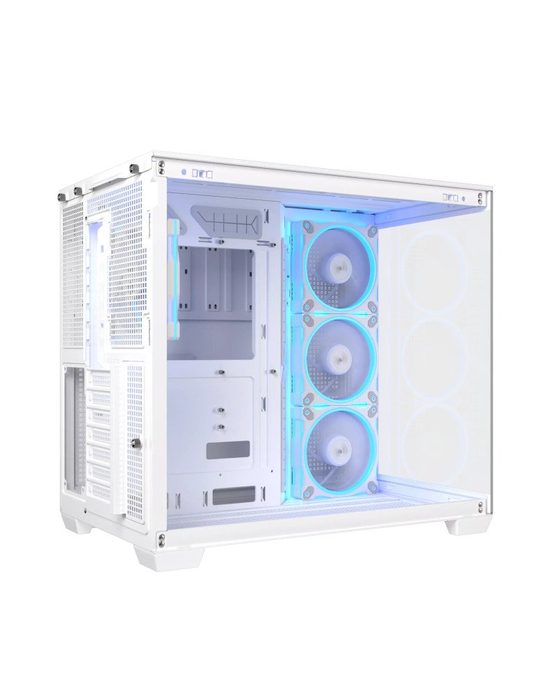Кутия за компютър ASUS A32 PLUS, Mid Tower, Tempered Glass, 4x120mm ARGB вентилатора, ATX/Micro ATX/Mini ITX - 90DC00S3-B19000 -