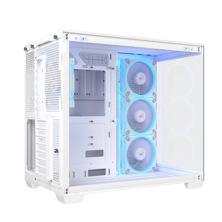 Кутия за компютър ASUS A32 PLUS, Mid Tower, Tempered Glass, 4x120mm ARGB вентилатора, ATX/Micro ATX/Mini ITX - 90DC00S3-B19000 -