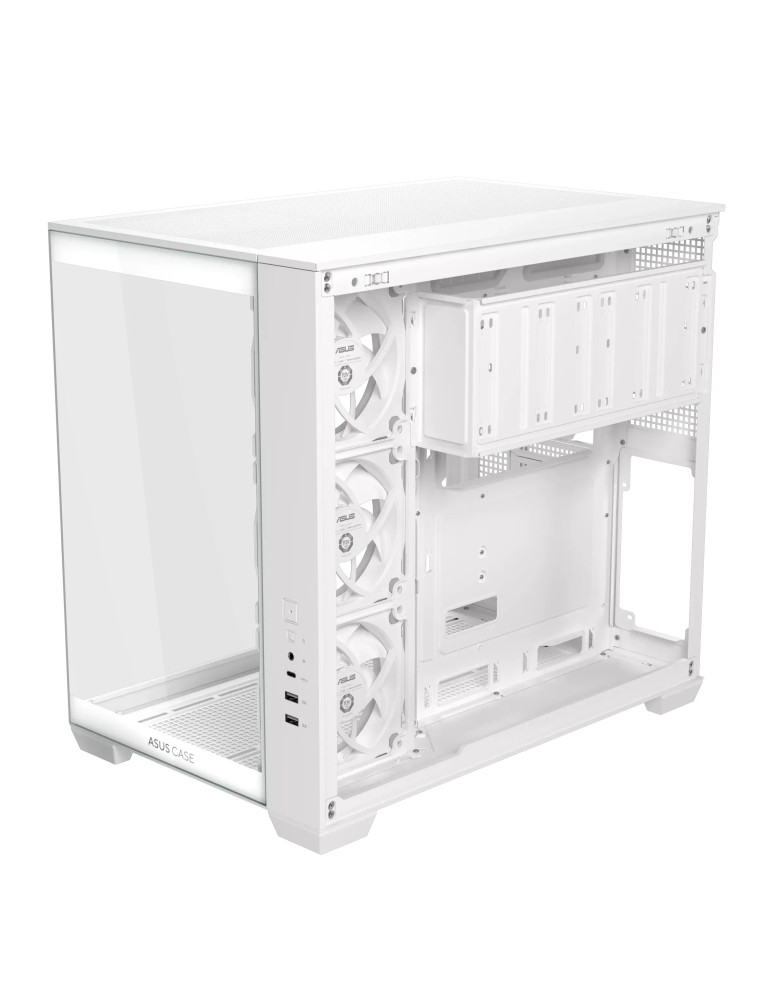 Кутия за компютър ASUS A32 PLUS, Mid Tower, Tempered Glass, 4x120mm ARGB вентилатора, ATX/Micro ATX/Mini ITX - 90DC00S3-B19000 -