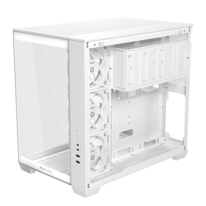 Кутия за компютър ASUS A32 PLUS, Mid Tower, Tempered Glass, 4x120mm ARGB вентилатора, ATX/Micro ATX/Mini ITX - 90DC00S3-B19000 -