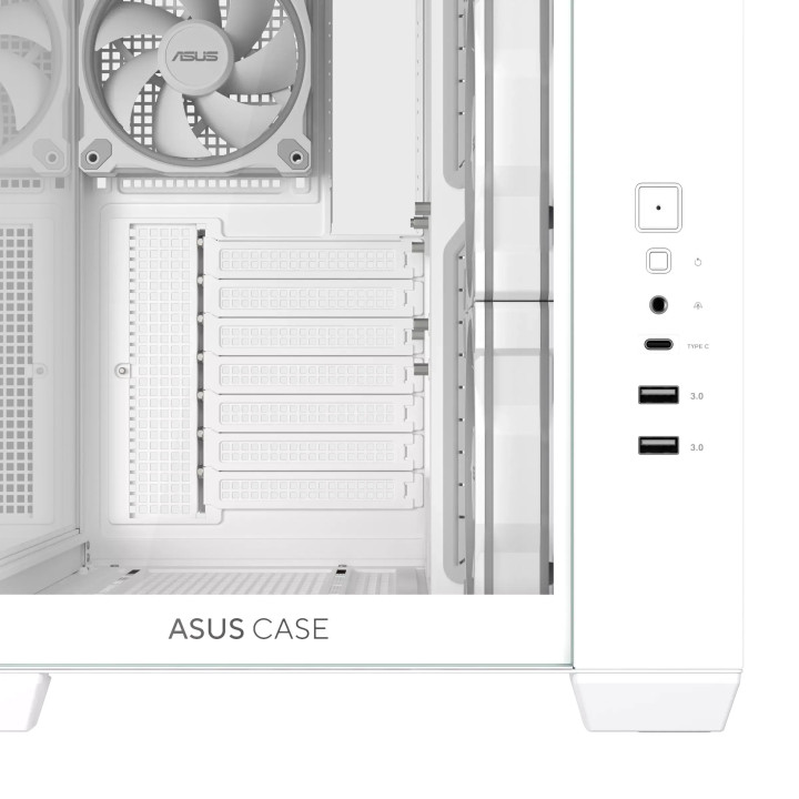 Кутия за компютър ASUS A32 PLUS, Mid Tower, Tempered Glass, 4x120mm ARGB вентилатора, ATX/Micro ATX/Mini ITX - 90DC00S3-B19000 -