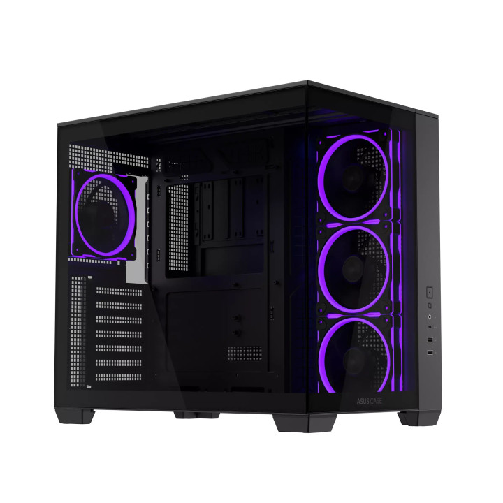 Кутия за компютър ASUS A32 PLUS, Mid Tower, Tempered Glass, 4x ARGB вентилатора, ATX/Micro ATX/Mini ITX - 90DC00S0-B19000 - 2