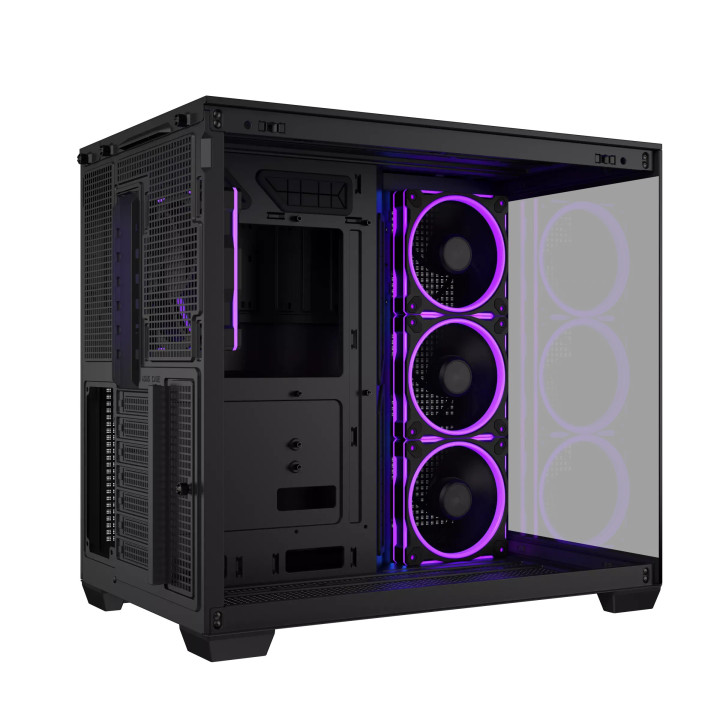 Кутия за компютър ASUS A32 PLUS, Mid Tower, Tempered Glass, 4x ARGB вентилатора, ATX/Micro ATX/Mini ITX - 90DC00S0-B19000 - 9