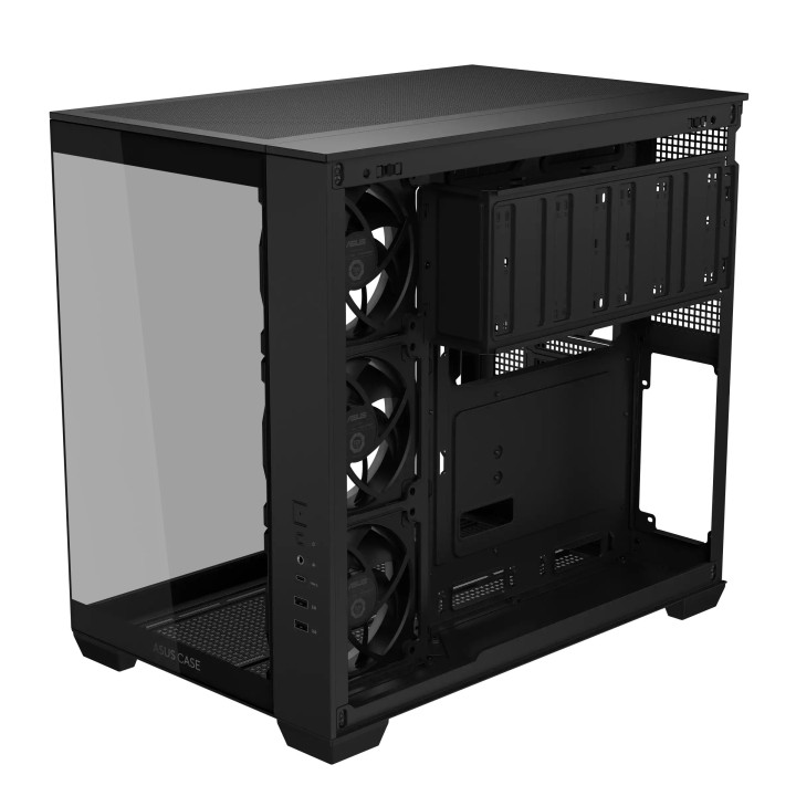 Кутия за компютър ASUS A32 PLUS, Mid Tower, Tempered Glass, 4x ARGB вентилатора, ATX/Micro ATX/Mini ITX - 90DC00S0-B19000 - 10
