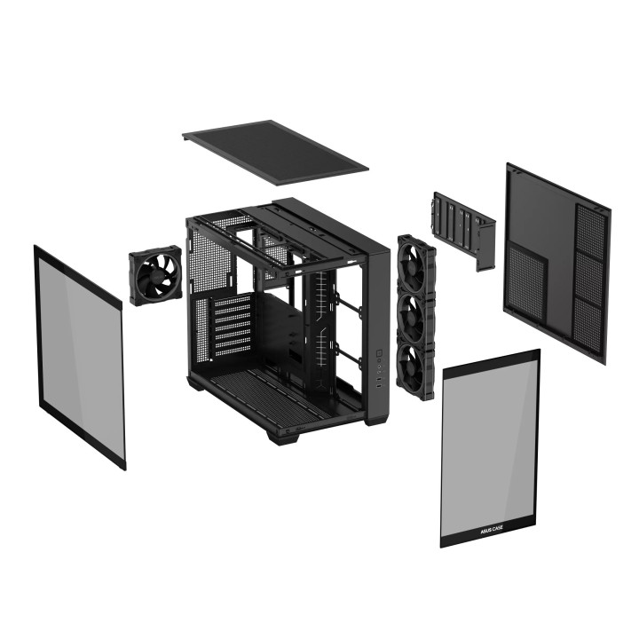 Кутия за компютър ASUS A32 PLUS, Mid Tower, Tempered Glass, 4x ARGB вентилатора, ATX/Micro ATX/Mini ITX - 90DC00S0-B19000 - 15