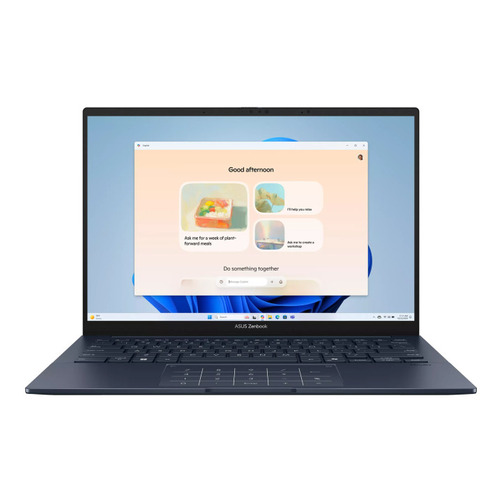 Лаптоп ASUS Zenbook 14 UX3405CA-ST786X, 14" OLED 2880x1800 120Hz, Intel Core Ultra 9 285H, 32GB LPDDR5X, 1TB SSD, Win 11 Pro - 9