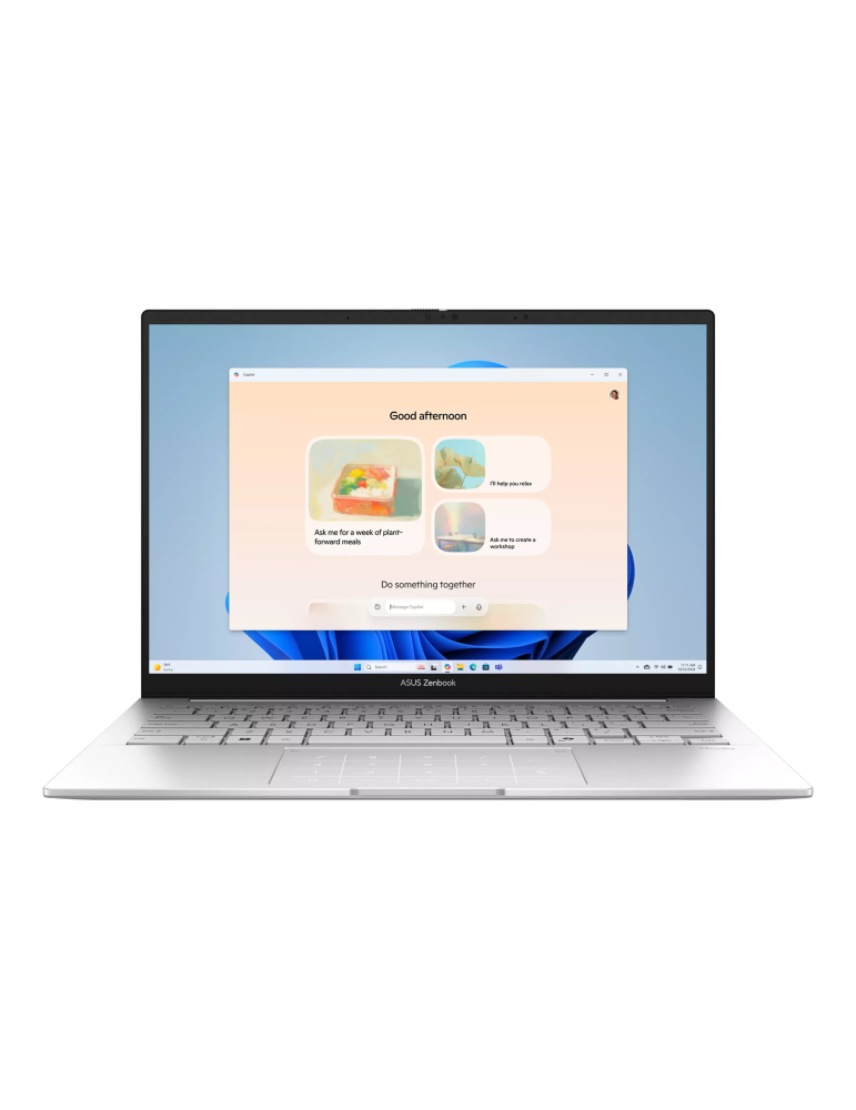 Лаптоп ASUS Zenbook 14 UX3405CA-ST1097W, 14" OLED 2880x1800 120Hz, Intel Core Ultra 7 255H, 16GB LPDDR5X, 1TB SSD, Win 11 Home -