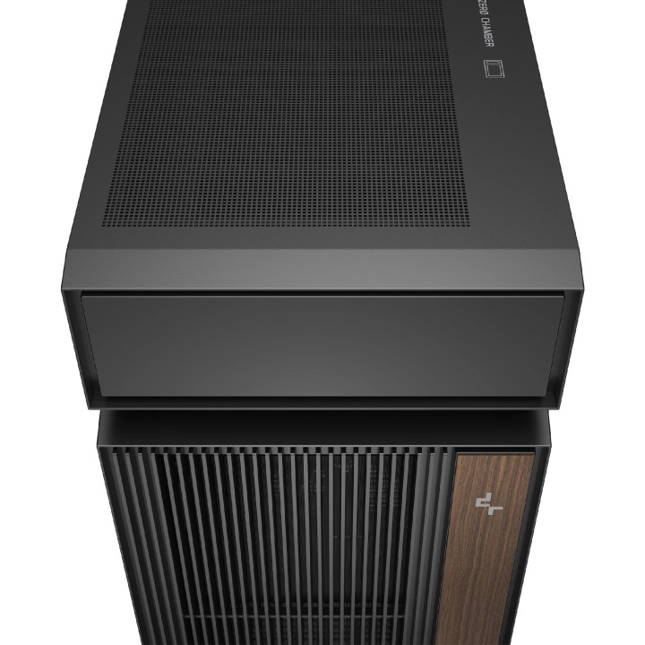 Кутия за компютър DeepCool CL6600, ATX Mid Tower, Modular Split-Chamber, 360mm AIO, 2x120mm ARGB, Tempered Glass - R-CL6600-BKNN