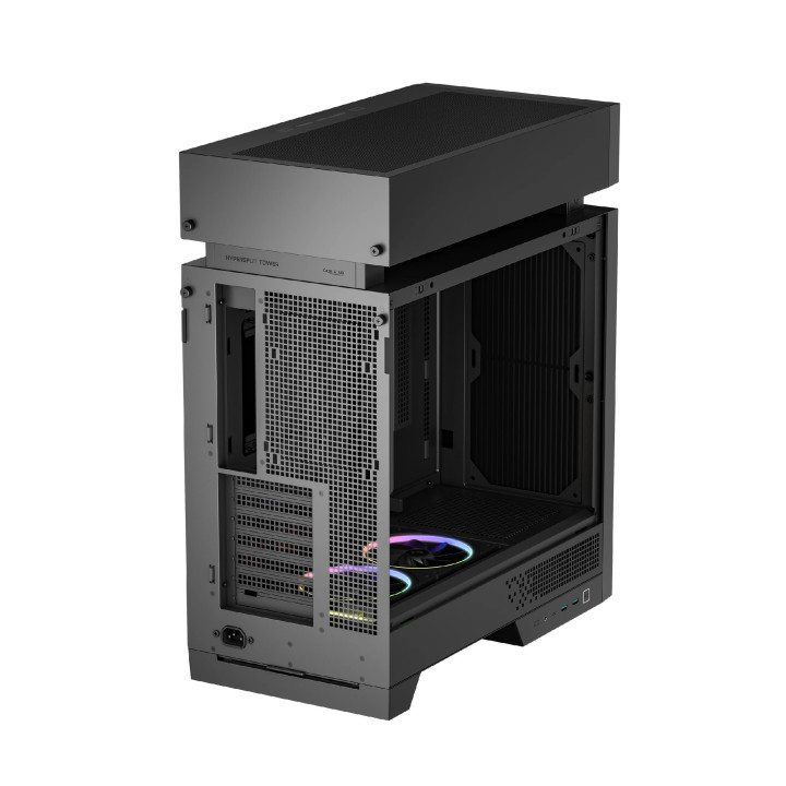Кутия за компютър DeepCool CL660, ATX Middle Tower, Split-Chamber, 2x120mm ARGB, Tempered Glass - R-CL660-BKNNA0-G-1 - 6