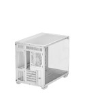 Кутия за компютър DeepCool CG330 3F WH, Mini Tower mATX, Tempered Glass, 3x120mm ARGB Вентилатори, Водно охлаждане до 360mm - R-