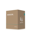 Кутия за компютър DeepCool CG330 3F WH, Mini Tower mATX, Tempered Glass, 3x120mm ARGB Вентилатори, Водно охлаждане до 360mm - R-