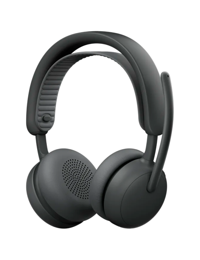 Професионални Bluetooth слушалки  Logitech Zone Wireless 2, Bluetooth 5.3, 40mm динамични, 48ч батерия, шумопотискане, Graphite 