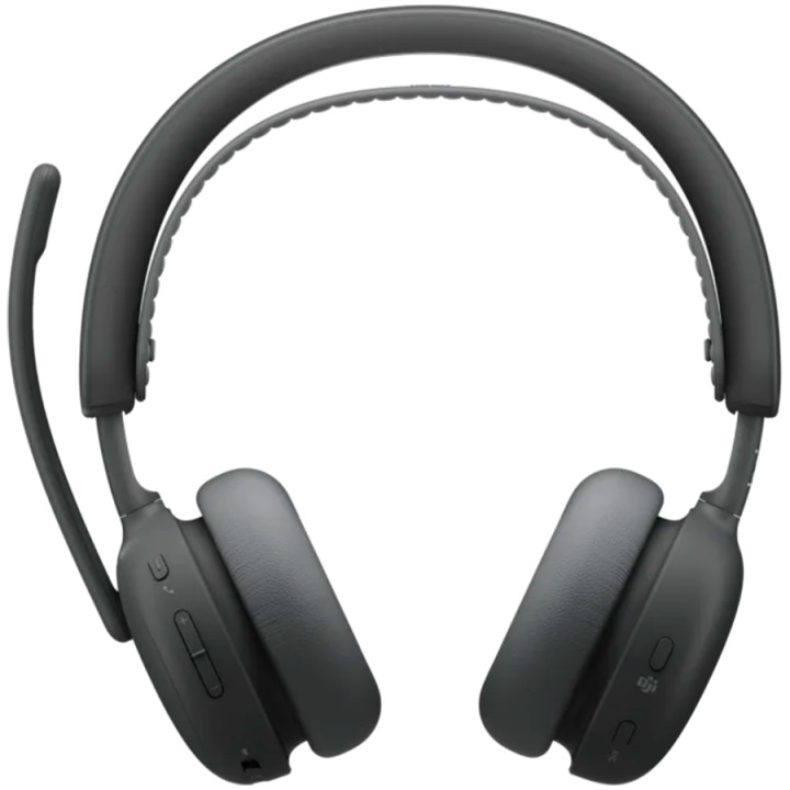 Професионални Bluetooth слушалки  Logitech Zone Wireless 2, Bluetooth 5.3, 40mm динамични, 48ч батерия, шумопотискане, Graphite 