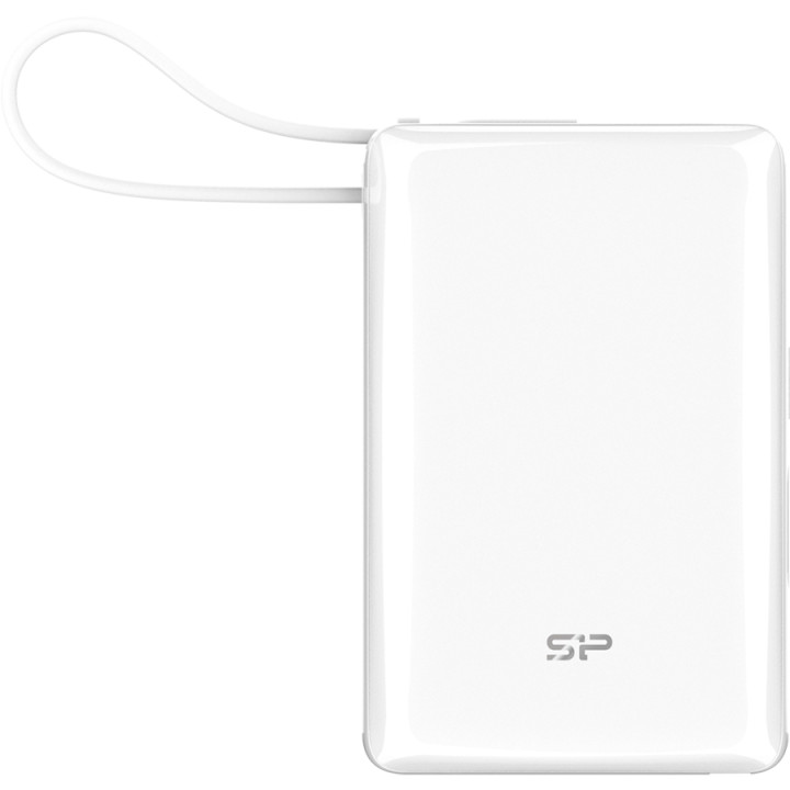 Външна батерия Silicon Power CP10, 10000mAh, 3 порта USB, Power Delivery, LED дисплей - SP10KMAPBKCP101W - 1
