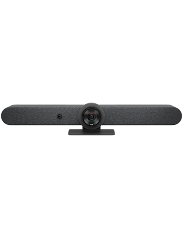 Професионална видеоконферентна система с 4K PTZ камера Logitech Rally Bar Graphite, 4K 3840x2160, PTZ 5x оптично, 6 микрофона с 