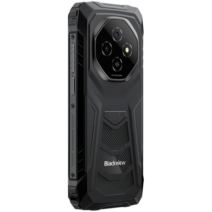 Смартфон Blackview Fort 1, 6.56" IPS 720x1612 90Hz, Unisoc T615, 8MP+16MP, 6GB RAM, 256GB, Android 15, 10000mAh - BVFORT 1_B - 5