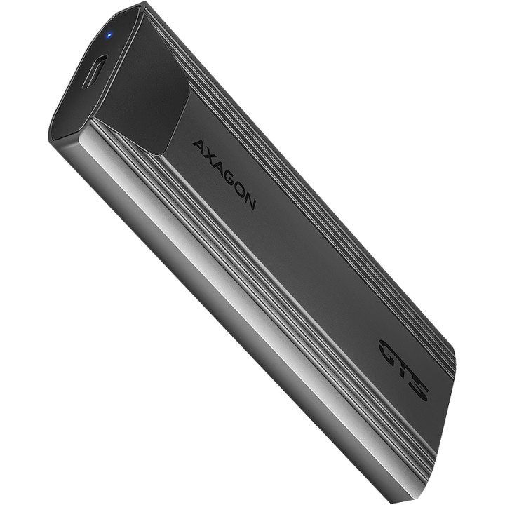Външен диск AXAGON EEM2-GTS2, M.2 NVMe/SATA SSD, USB-C 3.2 Gen 2 10Gbps, алуминиева кутия - EEM2-GTS2 - 1