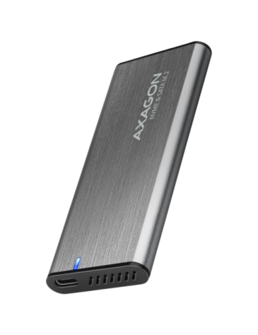 Външен диск AXAGON EEM2-SG2, USB-C 3.2 Gen 2, M.2 NVMe/SATA, Алуминий - EEM2-SG2 - 1