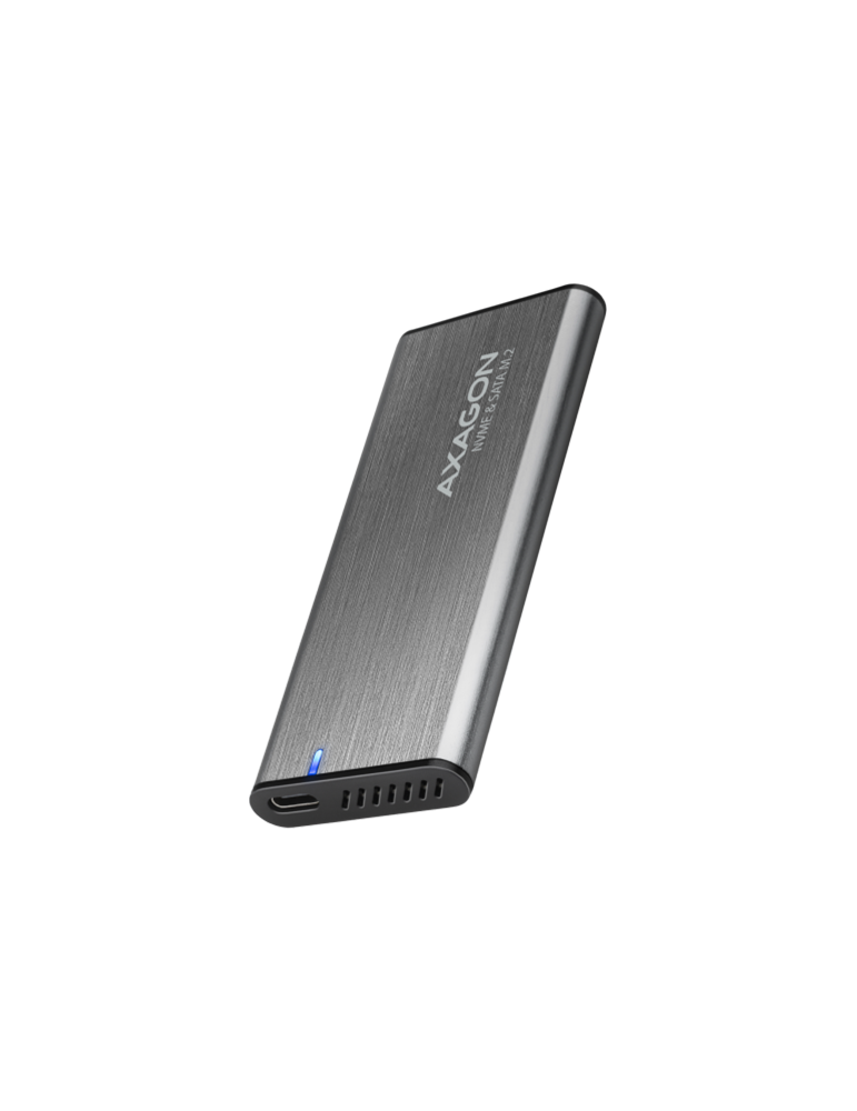 Външен диск AXAGON EEM2-SG2, USB-C 3.2 Gen 2, M.2 NVMe/SATA, Алуминий - EEM2-SG2 - 1