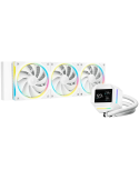 Водно охлаждане за процесор DeepCool LM360 WH, 360mm Liquid Cooling, 2.4" IPS LCD, 3x120mm PWM ARGB, Fluid Dynamic Bearing, Inte