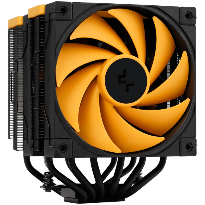 Охладител за процесор DeepCool AK620 Zero Dark Zoria, 2x120mm PWM, 6 тепловодни тръби, LGA1155/1150/1151/2011/2011-v3/2066/AM4/A