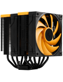 Охладител за процесор DeepCool AK620 Zero Dark Zoria, 2x120mm PWM, 6 тепловодни тръби, LGA1155/1150/1151/2011/2011-v3/2066/AM4/A