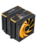 Охладител за процесор DeepCool AK620 Zero Dark Zoria, 2x120mm PWM, 6 тепловодни тръби, LGA1155/1150/1151/2011/2011-v3/2066/AM4/A