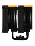 Охладител за процесор DeepCool AK620 Zero Dark Zoria, 2x120mm PWM, 6 тепловодни тръби, LGA1155/1150/1151/2011/2011-v3/2066/AM4/A