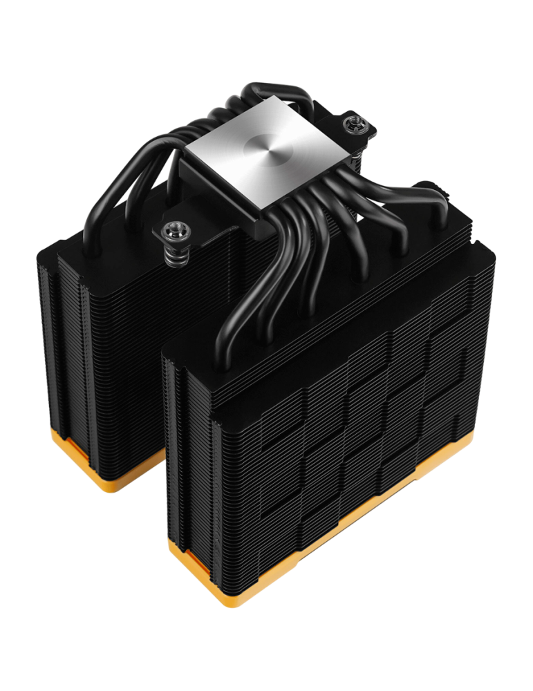 Охладител за процесор DeepCool AK620 Zero Dark Zoria, 2x120mm PWM, 6 тепловодни тръби, LGA1155/1150/1151/2011/2011-v3/2066/AM4/A