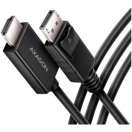Кабел AXAGON RVD-HI20C2, DisplayPort към HDMI 2.0, 1.8м, 4K/60Hz - 8595247908797 - 1