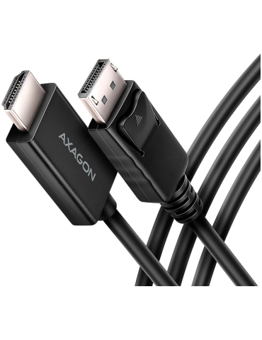 Кабел AXAGON RVD-HI20C2, DisplayPort към HDMI 2.0, 1.8м, 4K/60Hz - 8595247908797 - 1