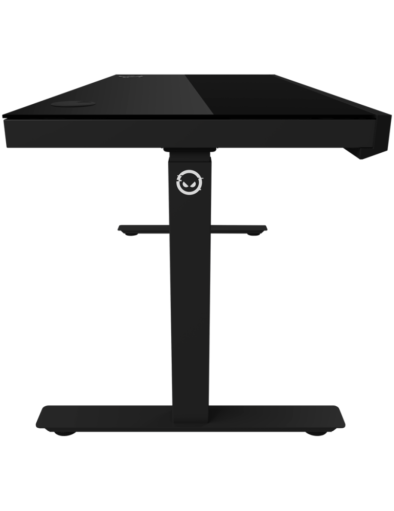 Геймърско бюро LORGAR Pro 80, 116см, двигателен регулируем за височина, RGB подсветка, безжично зареждане, 80кг натоварване - LR