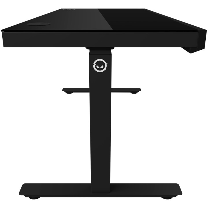 Геймърско бюро LORGAR Pro 80, 116см, двигателен регулируем за височина, RGB подсветка, безжично зареждане, 80кг натоварване - LR