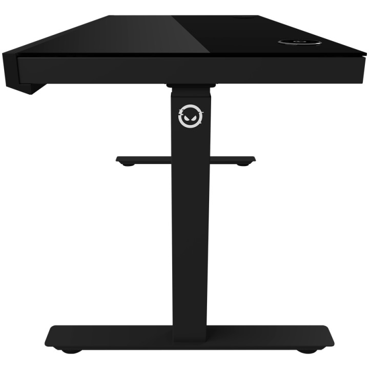 Геймърско бюро LORGAR Pro 80, 116см, двигателен регулируем за височина, RGB подсветка, безжично зареждане, 80кг натоварване - LR