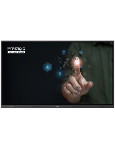 Интерактивен дисплей PRESTIGIO SOLUTIONS Multiboard 65" Light Series, 65" IPS 3840x2160 60Hz, ARM Quad Cortex A55, Mali-G52 MP2,