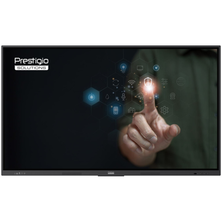 Интерактивен дисплей PRESTIGIO SOLUTIONS Multiboard 65" Light Series, 65" IPS 3840x2160 60Hz, ARM Quad Cortex A55, Mali-G52 MP2,