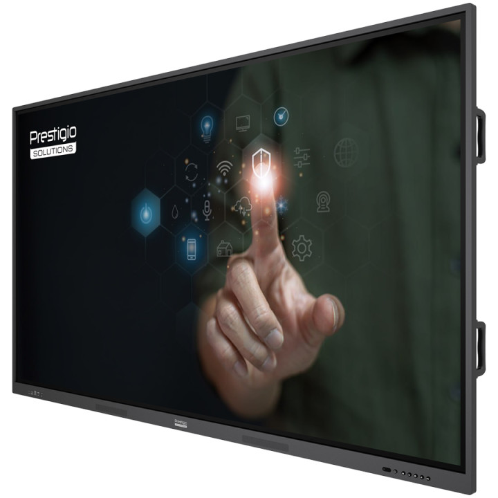Интерактивен дисплей PRESTIGIO SOLUTIONS Multiboard 65" Light Series, 65" IPS 3840x2160 60Hz, ARM Quad Cortex A55, Mali-G52 MP2,