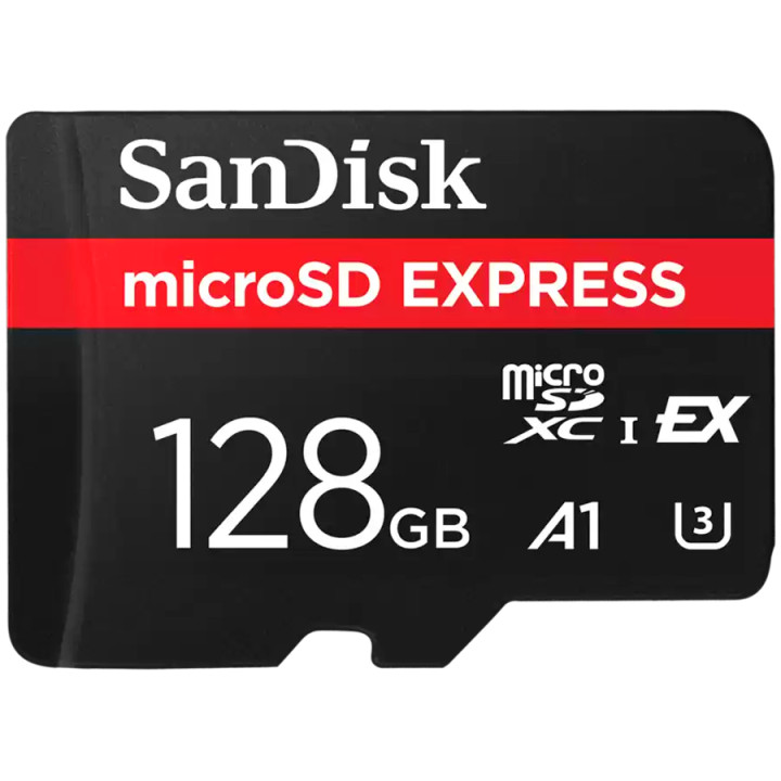 microSD карта SanDisk Express, 256GB, UHS-I U3 A1, 880MB/s - SDSQXFN-256G-GN4NN - 1