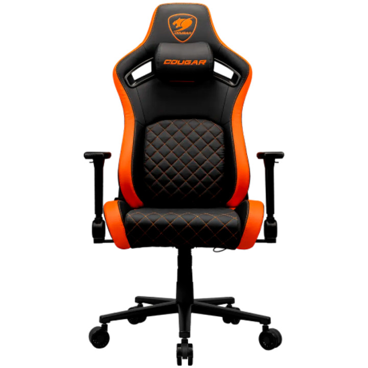 Геймърски стол COUGAR DEFENSOR F, Woven Fabric, 4D регулируеми подлакътници, Lumbar Arch, Black/Orange - CGR-DFF - 2