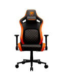 Геймърски стол COUGAR DEFENSOR F, Woven Fabric, 4D регулируеми подлакътници, Lumbar Arch, Black/Orange - CGR-DFF - 2