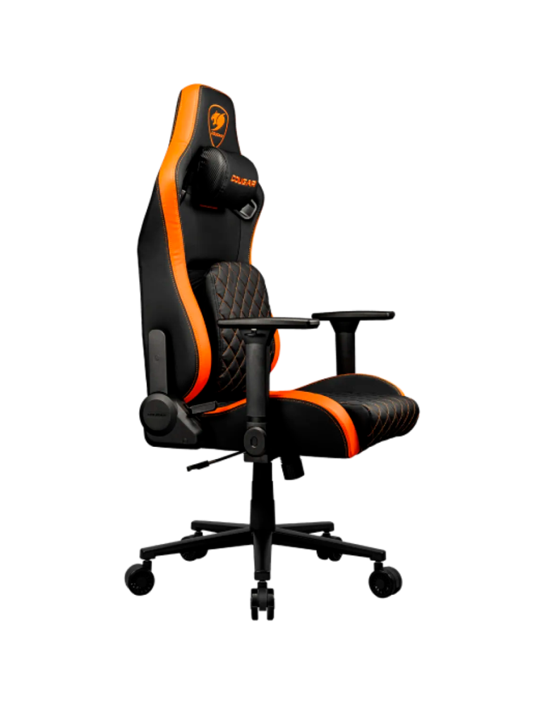 Геймърски стол COUGAR DEFENSOR F, Woven Fabric, 4D регулируеми подлакътници, Lumbar Arch, Black/Orange - CGR-DFF - 3