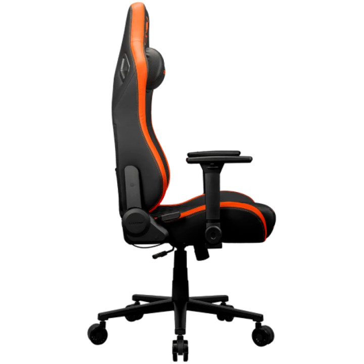 Геймърски стол COUGAR DEFENSOR F, Woven Fabric, 4D регулируеми подлакътници, Lumbar Arch, Black/Orange - CGR-DFF - 4