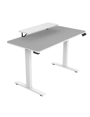 Геймърско бюро COUGAR E-STAR 120 Electrical, 120cm ширина, електрическо регулиране височина, LCD дисплей, бяло - CGR-E-STAR120-W