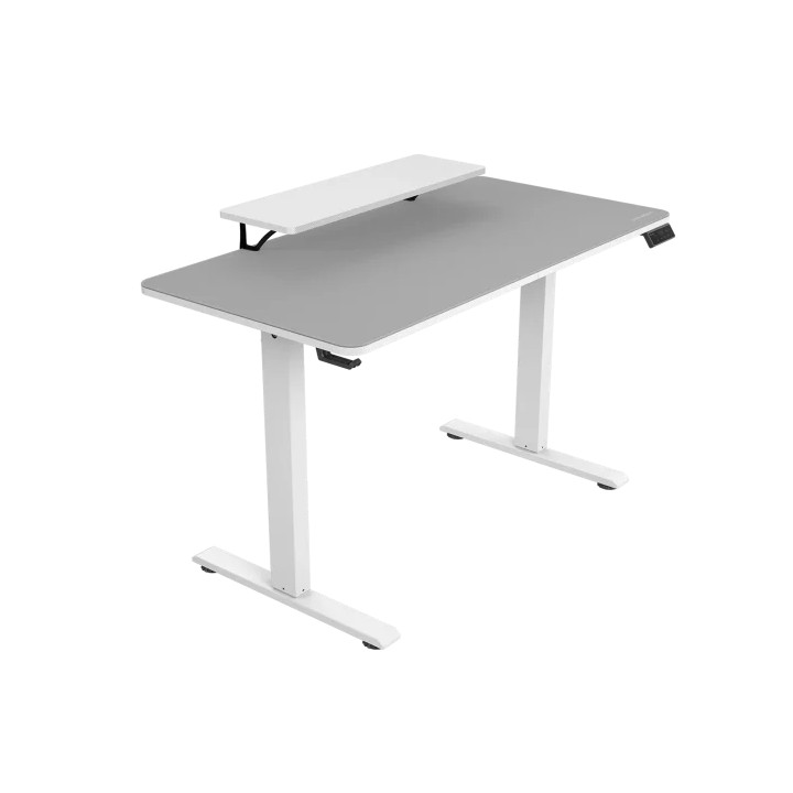 Геймърско бюро COUGAR E-STAR 120 Electrical, 120cm ширина, електрическо регулиране височина, LCD дисплей, бяло - CGR-E-STAR120-W