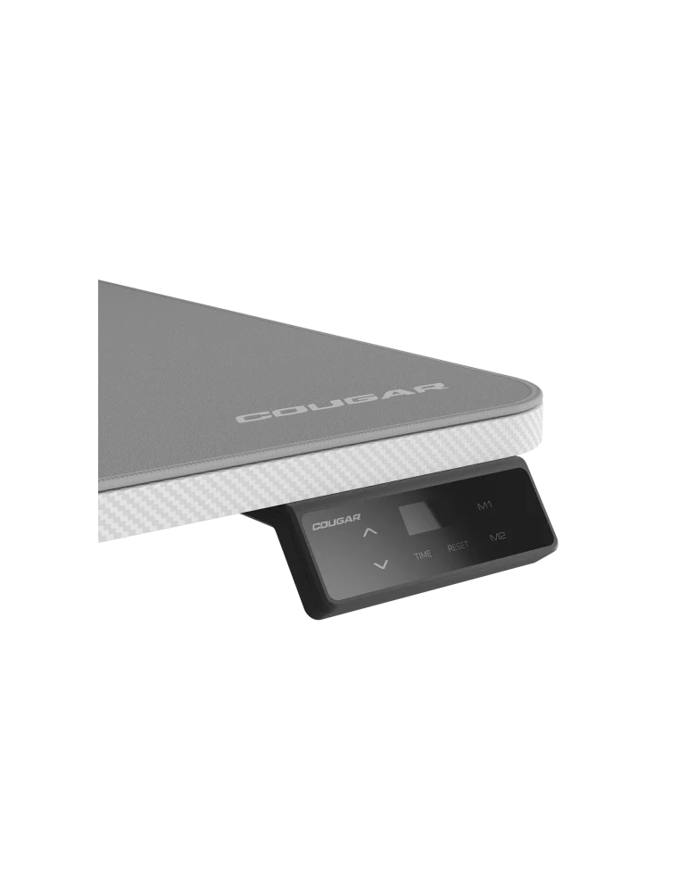 Геймърско бюро COUGAR E-STAR 120 Electrical, 120cm ширина, електрическо регулиране височина, LCD дисплей, бяло - CGR-E-STAR120-W