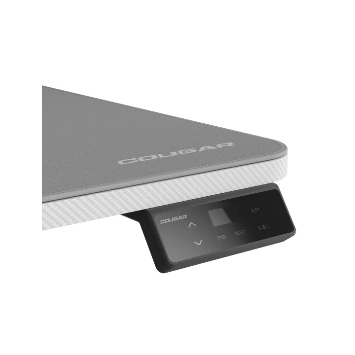 Геймърско бюро COUGAR E-STAR 120 Electrical, 120cm ширина, електрическо регулиране височина, LCD дисплей, бяло - CGR-E-STAR120-W